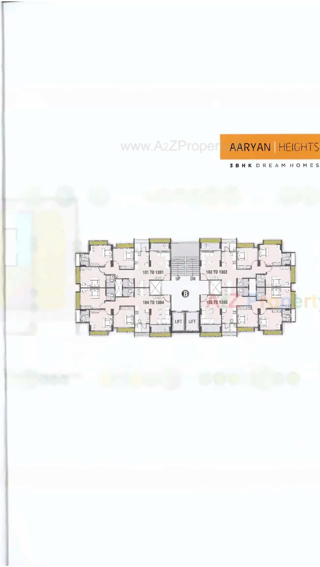 Layout of real estate project Aaryan Heights located at Ahmedabad, Ahmedabad, Gujarat