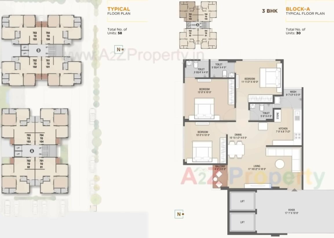 Layout of real estate project Aaryan Homes located at Shilaj, Ahmedabad, Gujarat