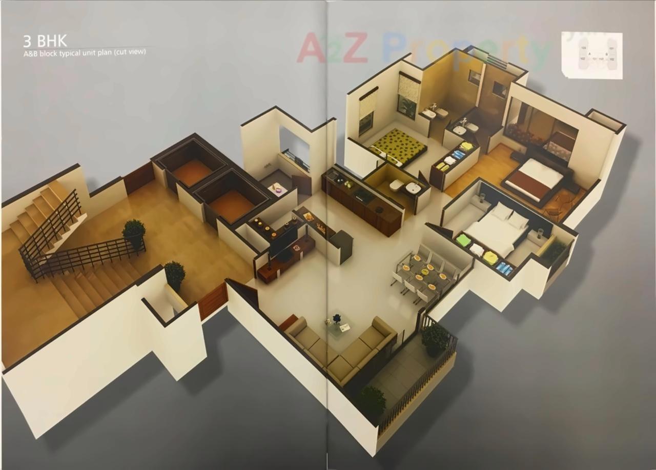 Layout of real estate project Aaryan Impulse located at Gota, Ahmedabad, Gujarat