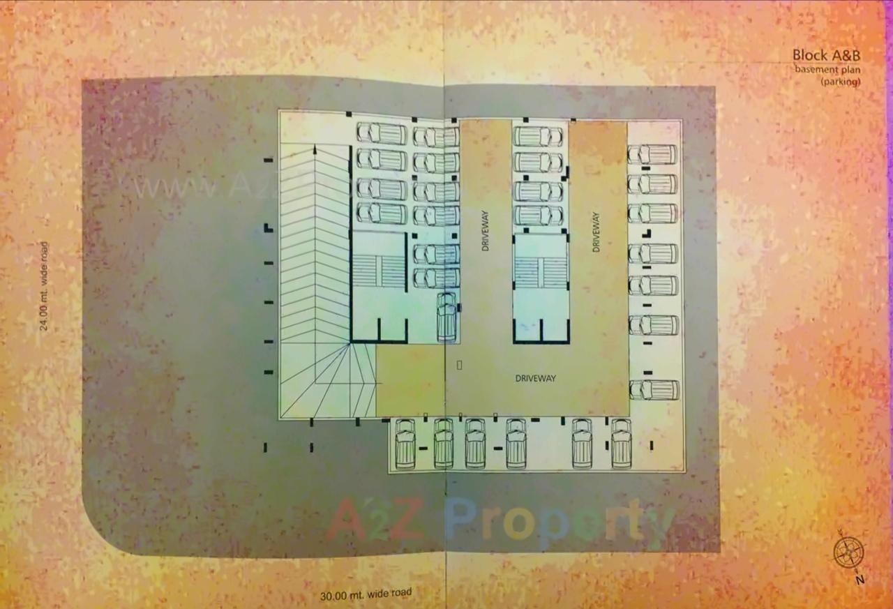 Layout of real estate project Aaryan Impulse located at Gota, Ahmedabad, Gujarat