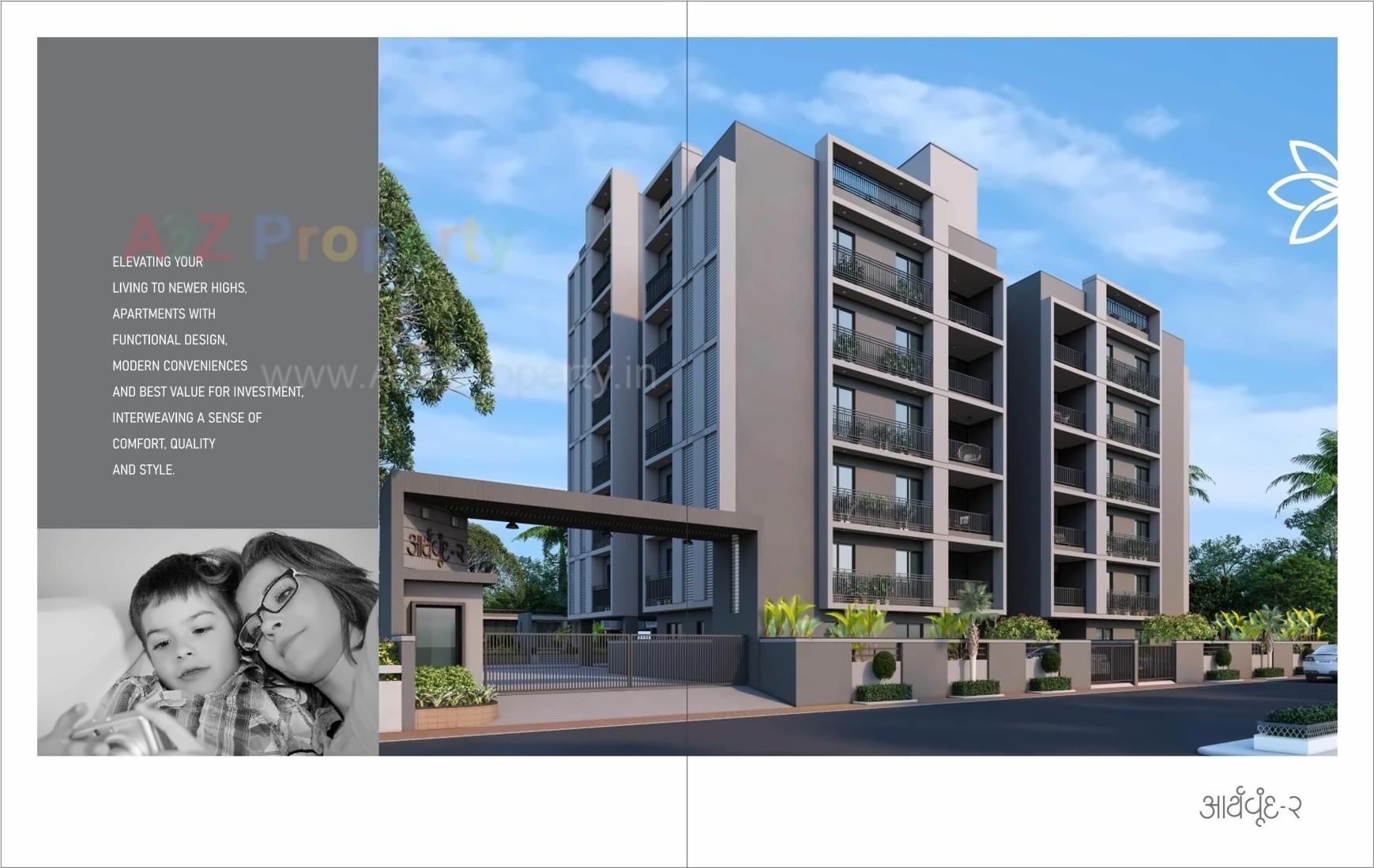 3D Elevation of real estate project Aaryavrund located at Sola, Ahmedabad, Gujarat
