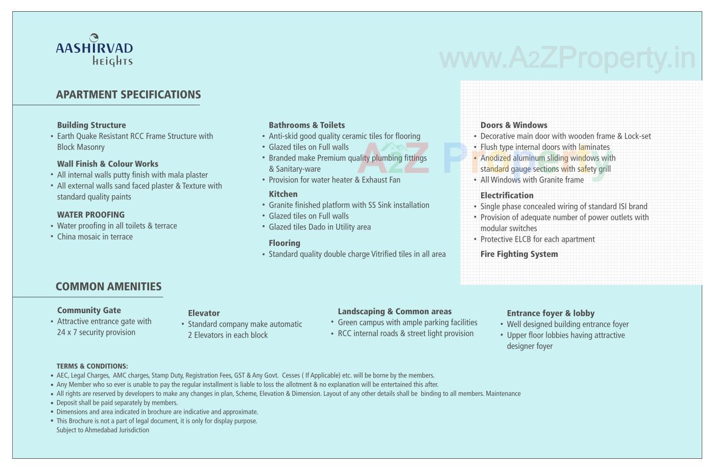  of real estate project Aashirvad Heights located at Ahmedabad, Ahmedabad, Gujarat