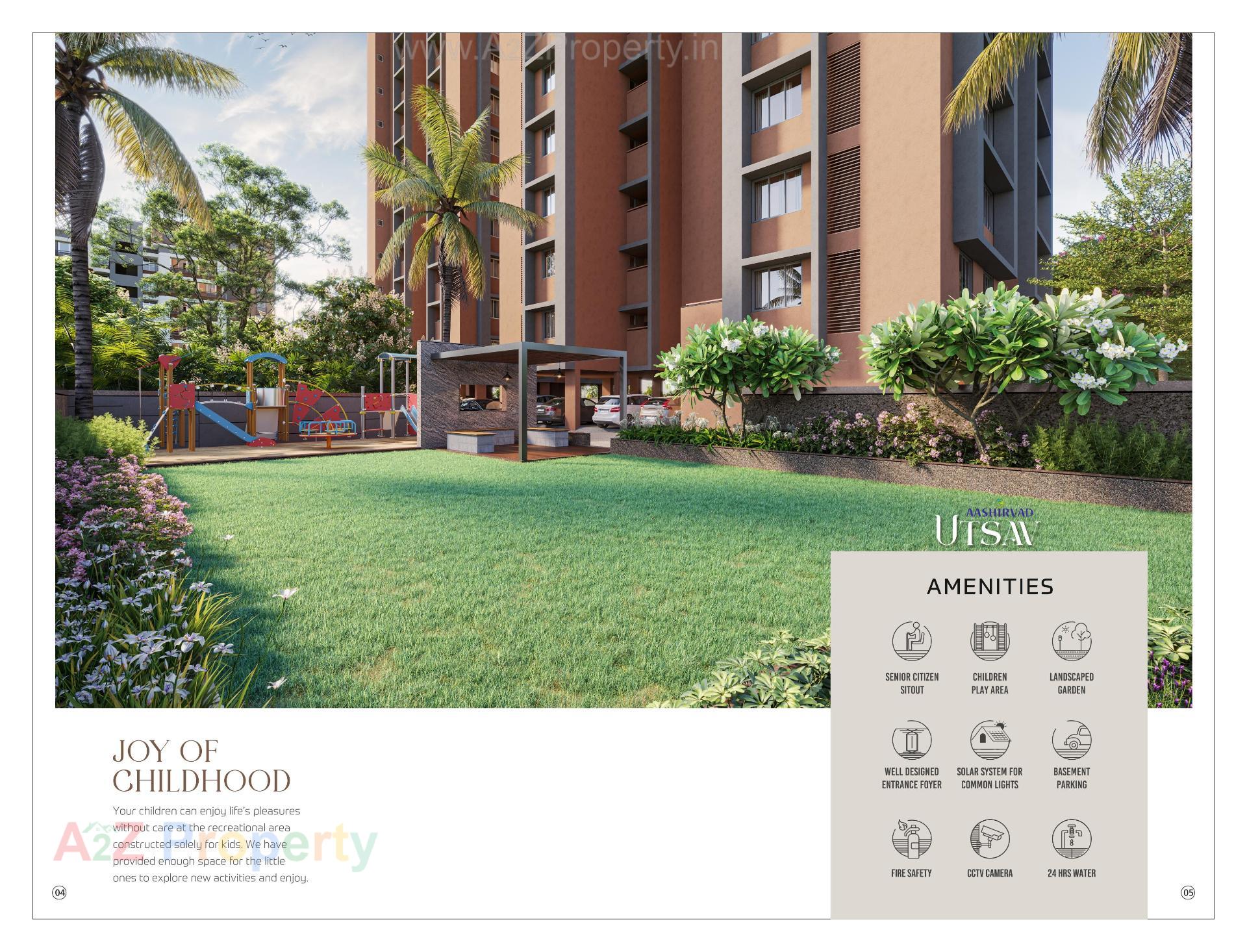 3D Elevation of real estate project Aashirvad Utsav located at Vatva, Ahmedabad, Gujarat