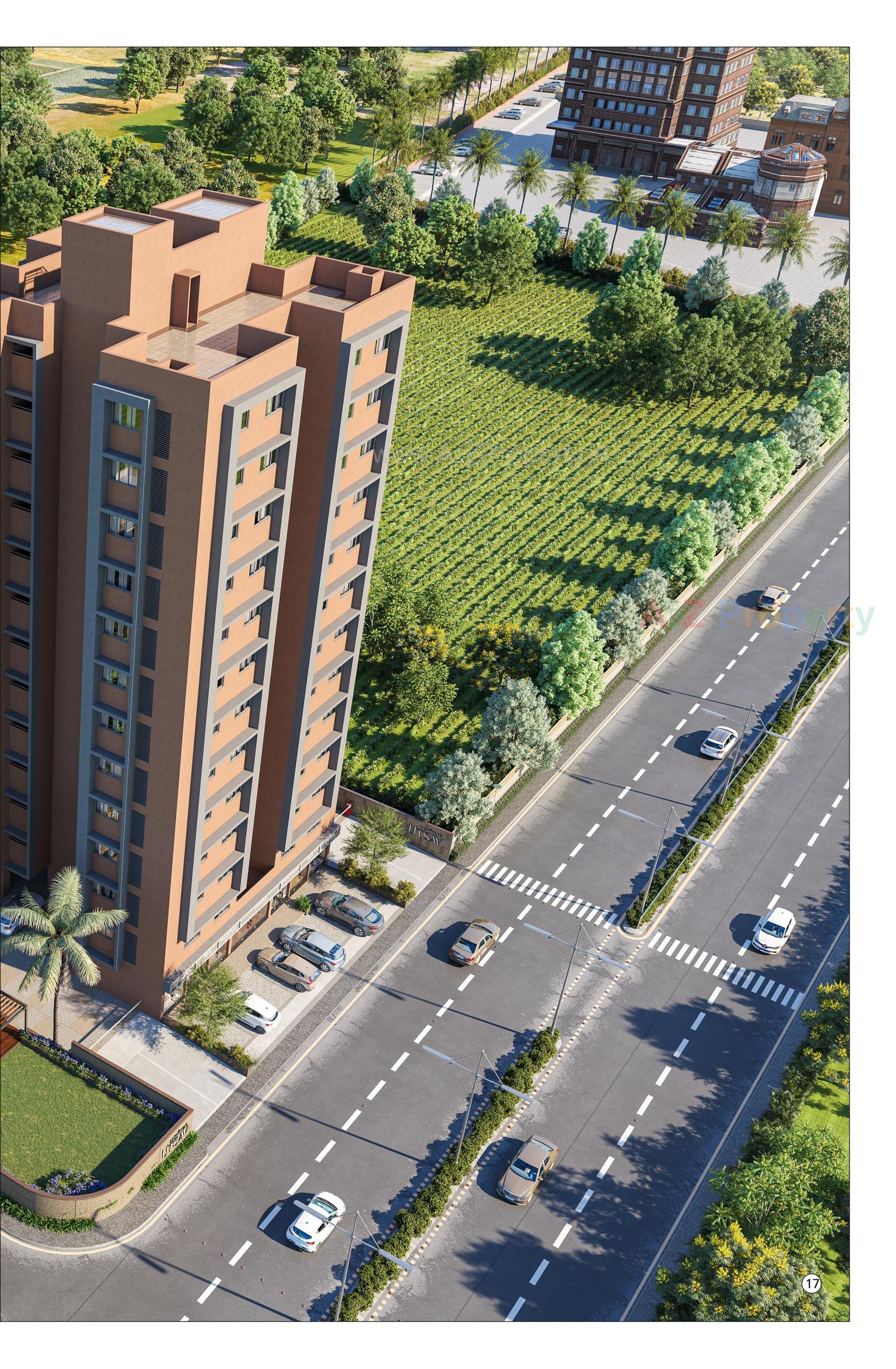 3D Elevation of real estate project Aashirvad Utsav located at Vatva, Ahmedabad, Gujarat