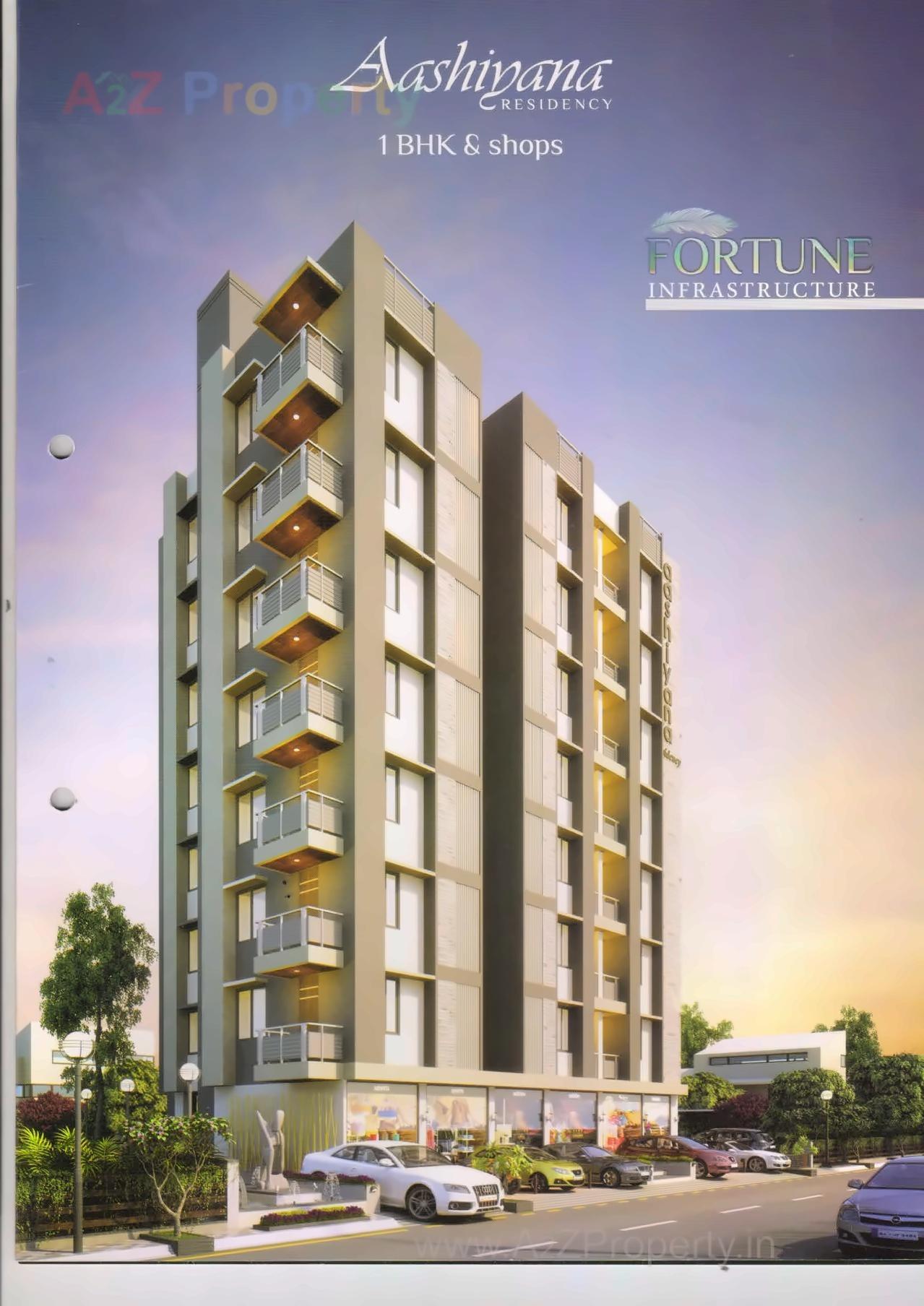 3D Elevation of real estate project Aashiyana Residency located at Vatva, Ahmedabad, Gujarat