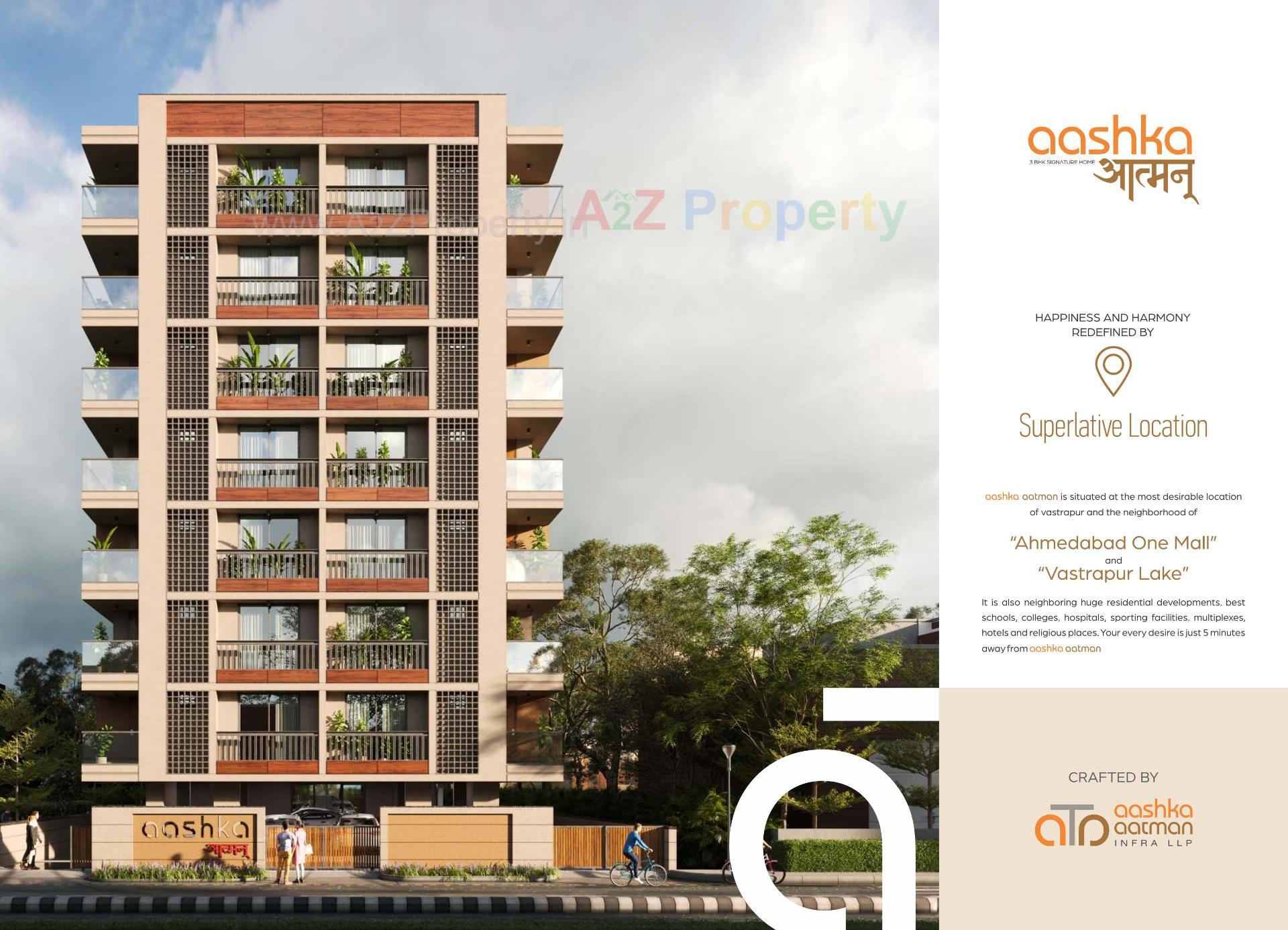 3D Elevation of real estate project Aashka Aatman located at Ahmedabad, Ahmedabad, Gujarat