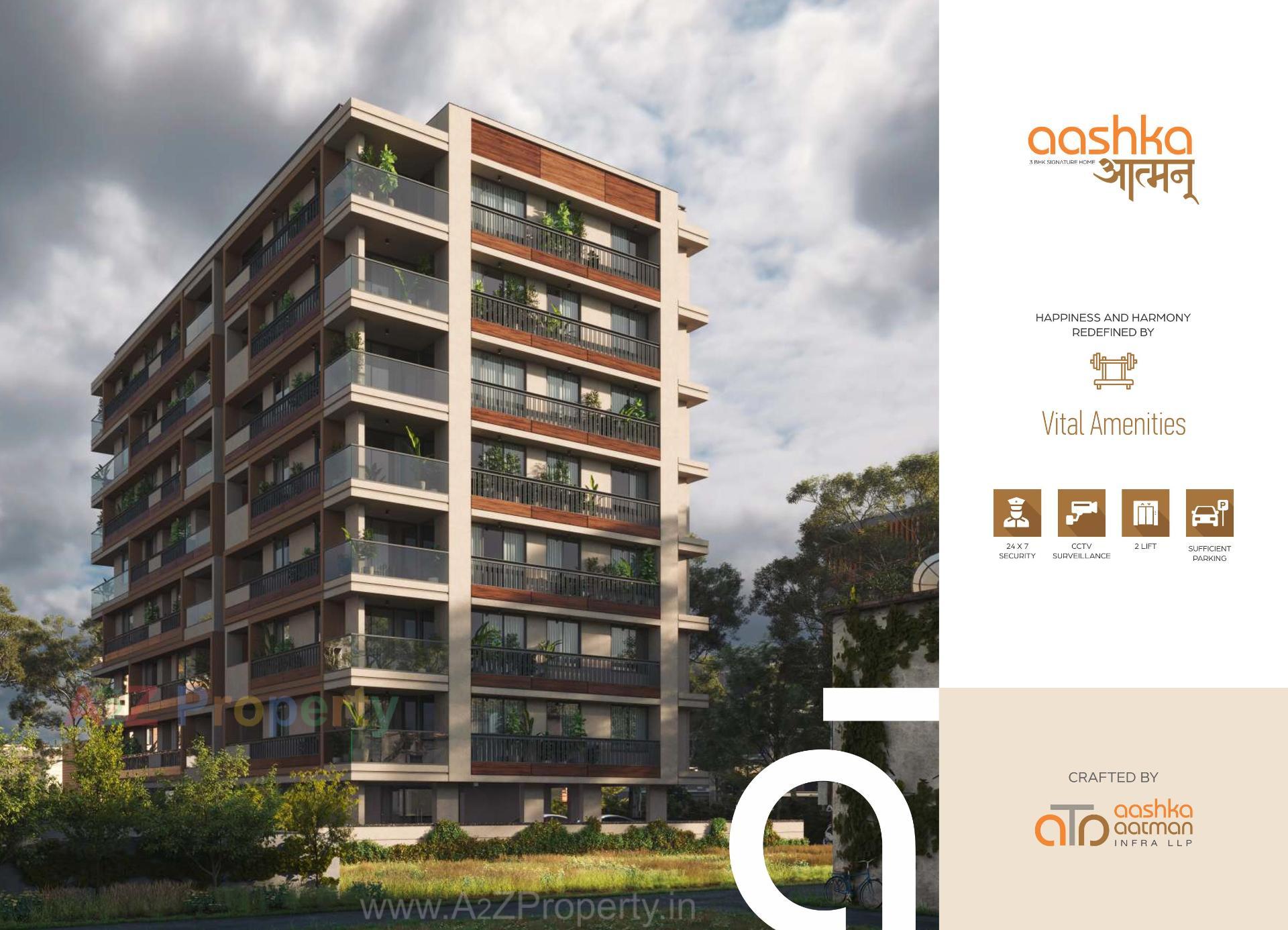 3D Elevation of real estate project Aashka Aatman located at Ahmedabad, Ahmedabad, Gujarat