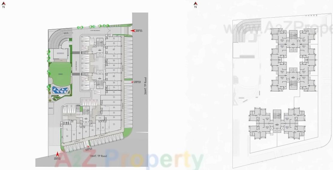 Layout of real estate project Aashray Atulyam located at Shilaj, Ahmedabad, Gujarat