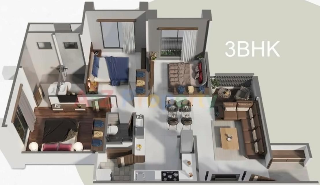 Layout of real estate project Aashray Atulyam located at Shilaj, Ahmedabad, Gujarat