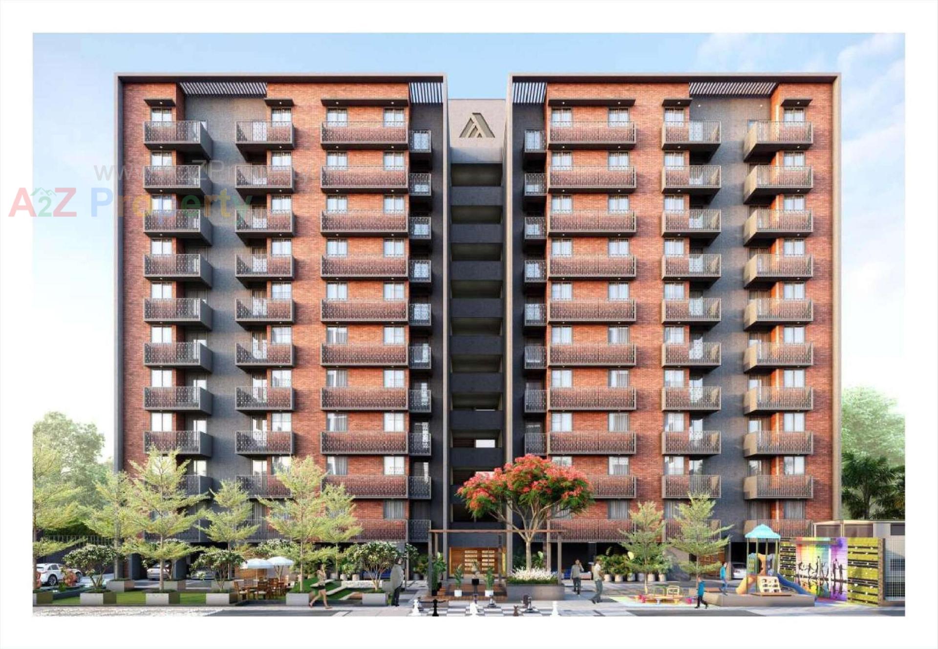 3D Elevation of real estate project Aastha Homes located at Shahwadi, Ahmedabad, Gujarat