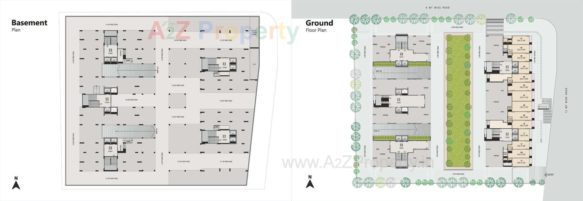 Layout of real estate project Aastha Homes located at Shahwadi, Ahmedabad, Gujarat