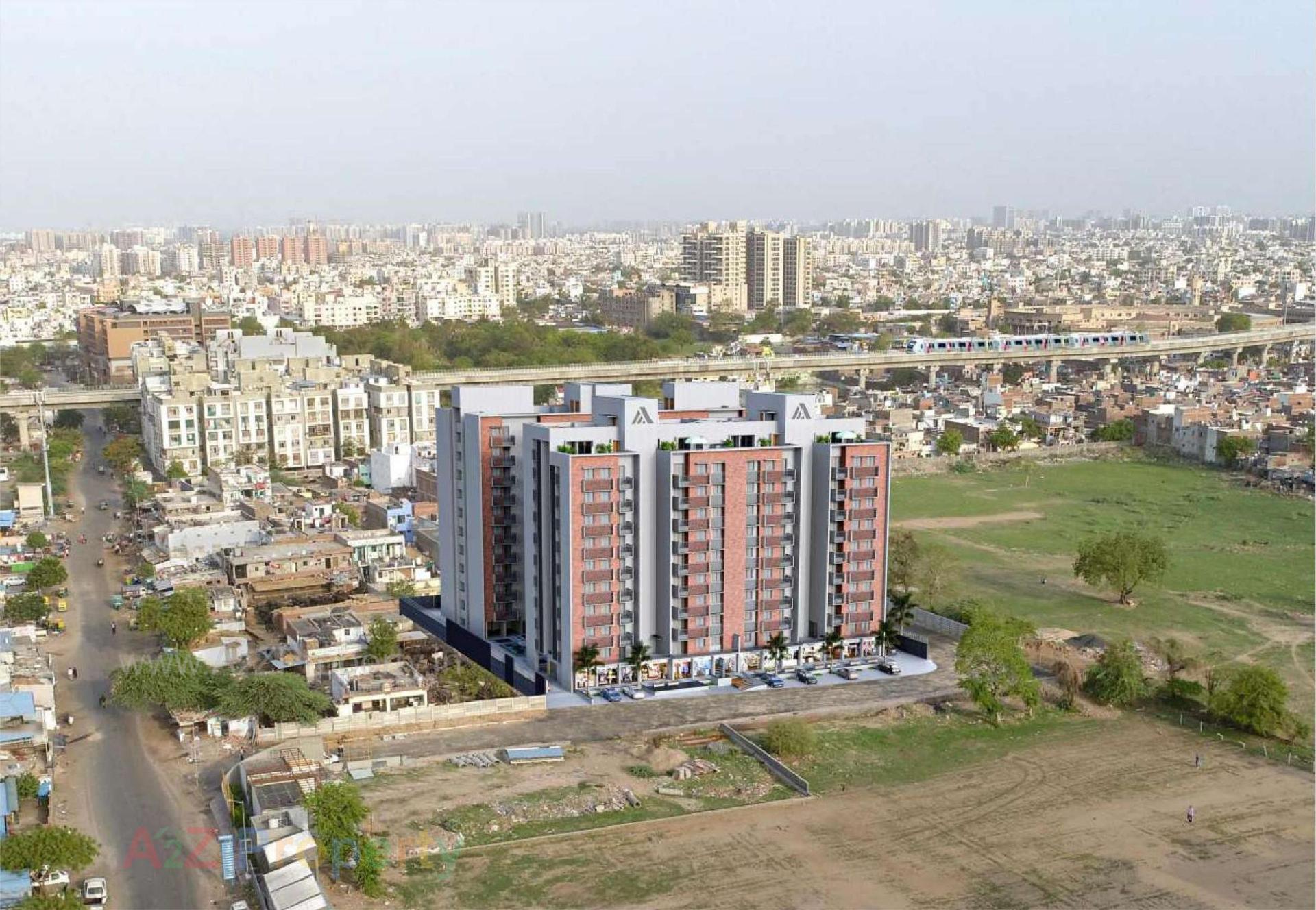 3D Elevation of real estate project Aastha Homes located at Shahwadi, Ahmedabad, Gujarat