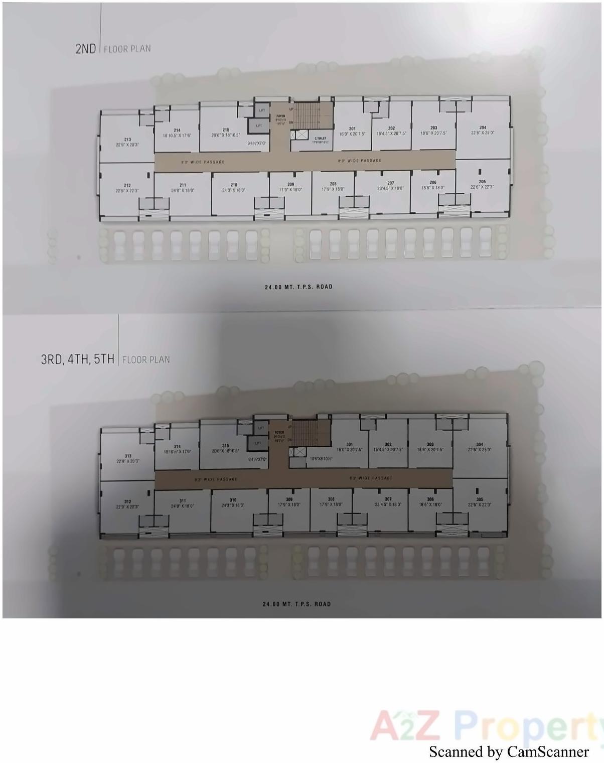 Layout of real estate project Aastha located at Bag-e-firdos, Ahmedabad, Gujarat