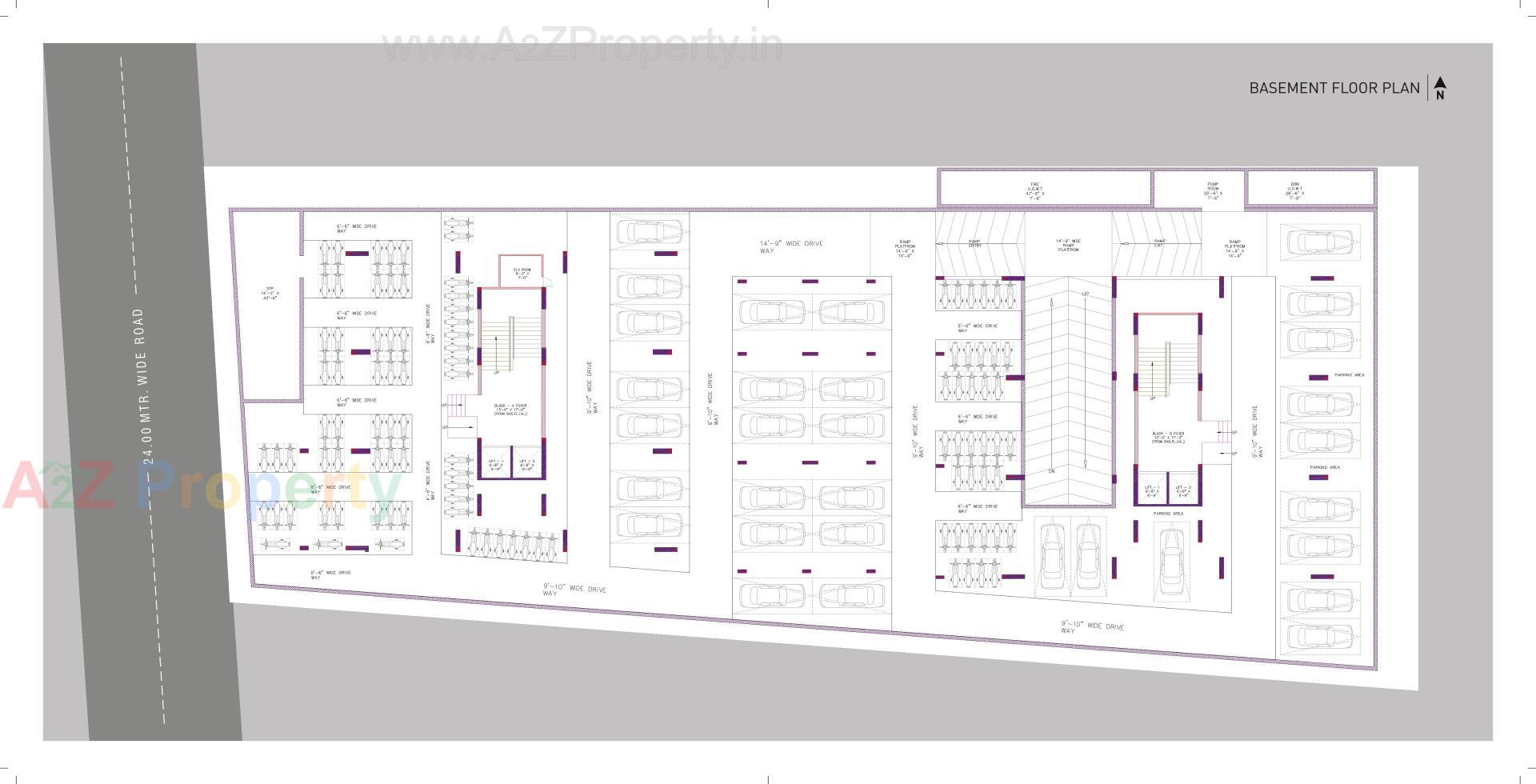 Layout of real estate project Aatishya 100 located at Tragad, Ahmedabad, Gujarat