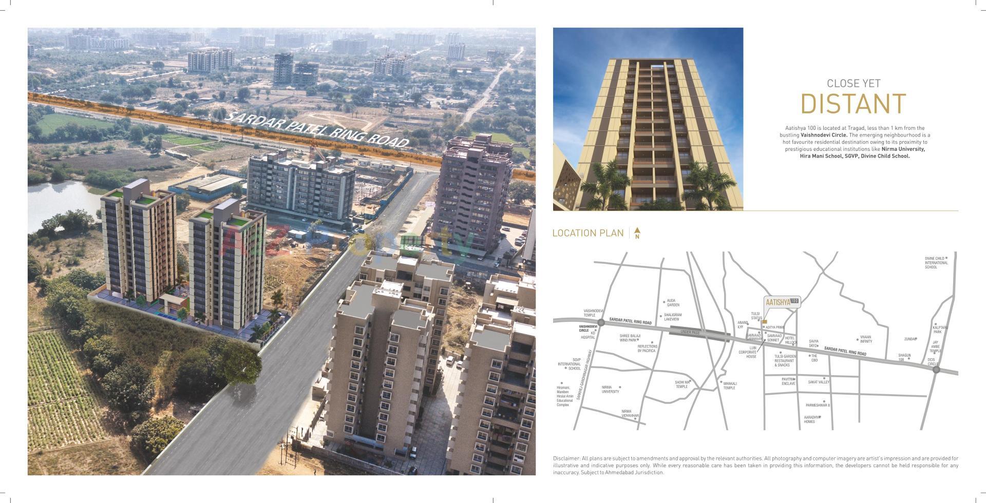  of real estate project Aatishya 100 located at Tragad, Ahmedabad, Gujarat