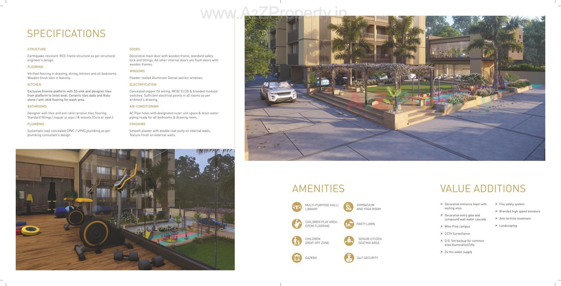  of real estate project Aatishya 100 located at Tragad, Ahmedabad, Gujarat