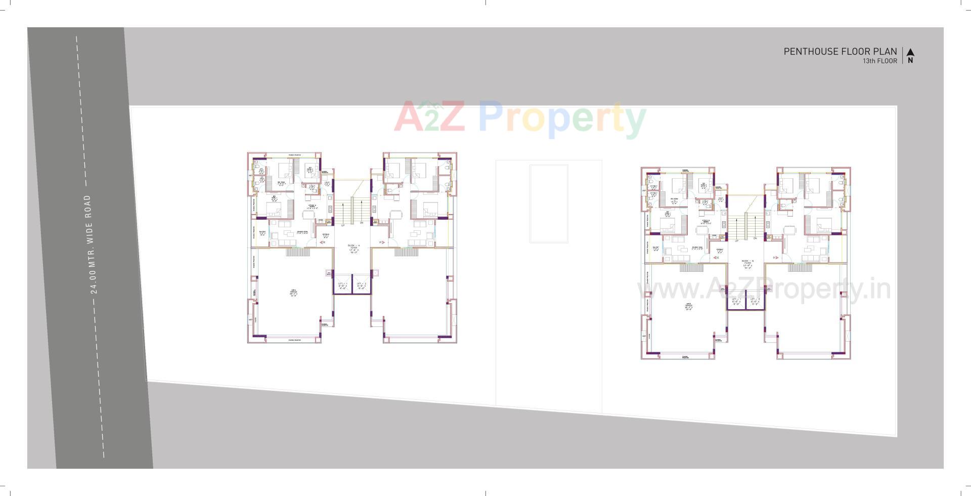 Layout of real estate project Aatishya 100 located at Tragad, Ahmedabad, Gujarat