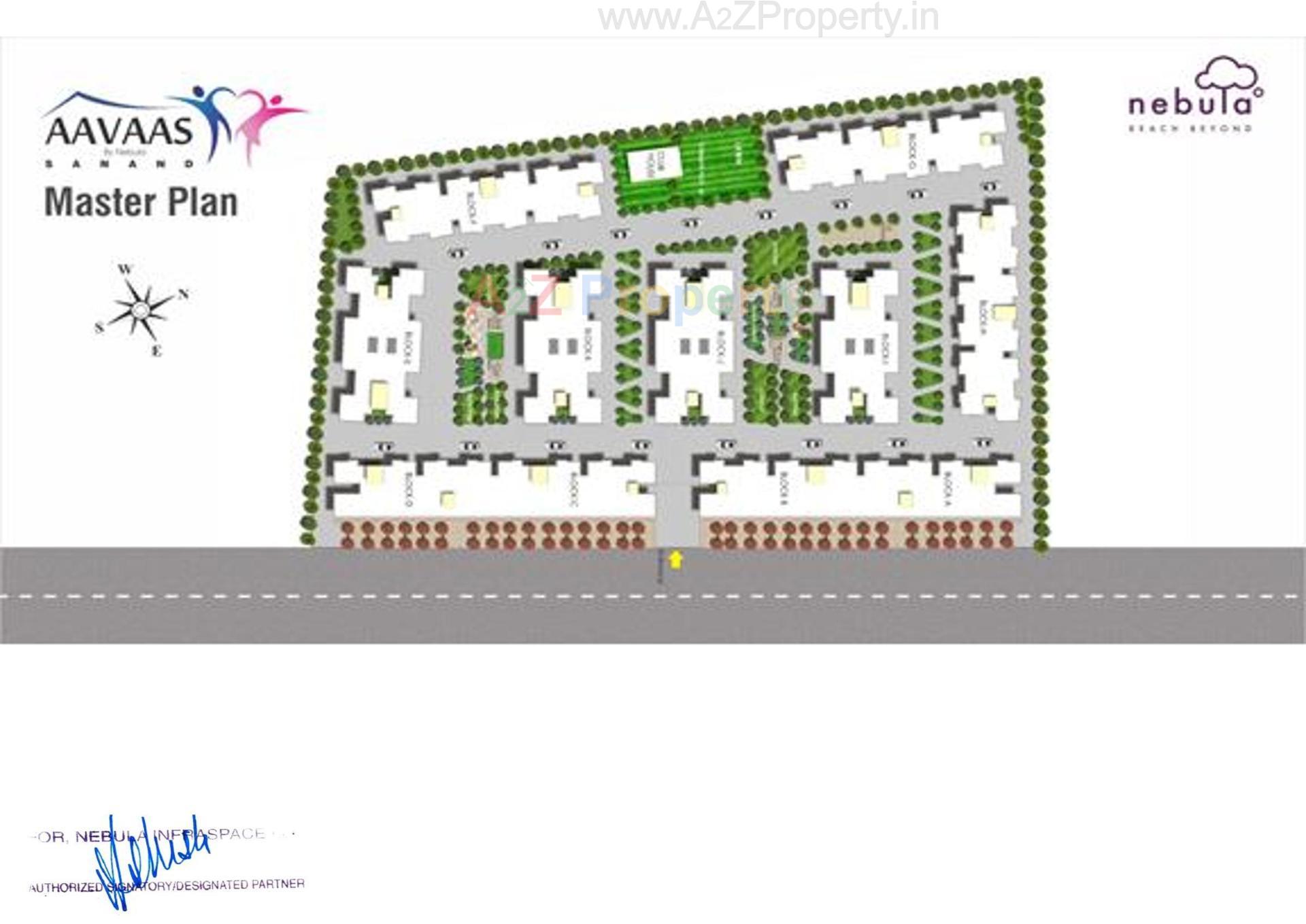 Layout of real estate project Aavas Sanand located at Sanand, Ahmedabad, Gujarat