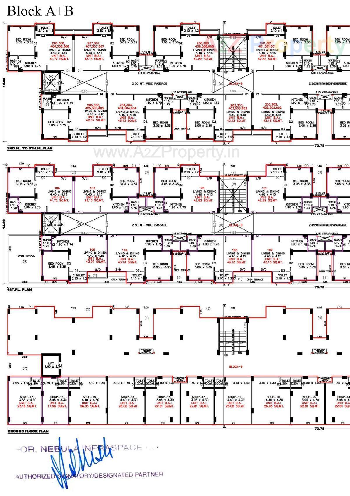 Layout of real estate project Aavas Sanand located at Sanand, Ahmedabad, Gujarat