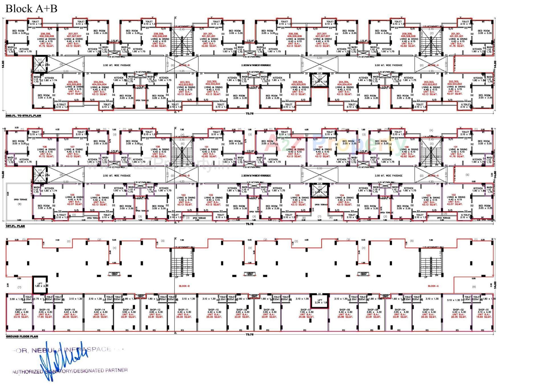 Layout of real estate project Aavas Sanand located at Sanand, Ahmedabad, Gujarat