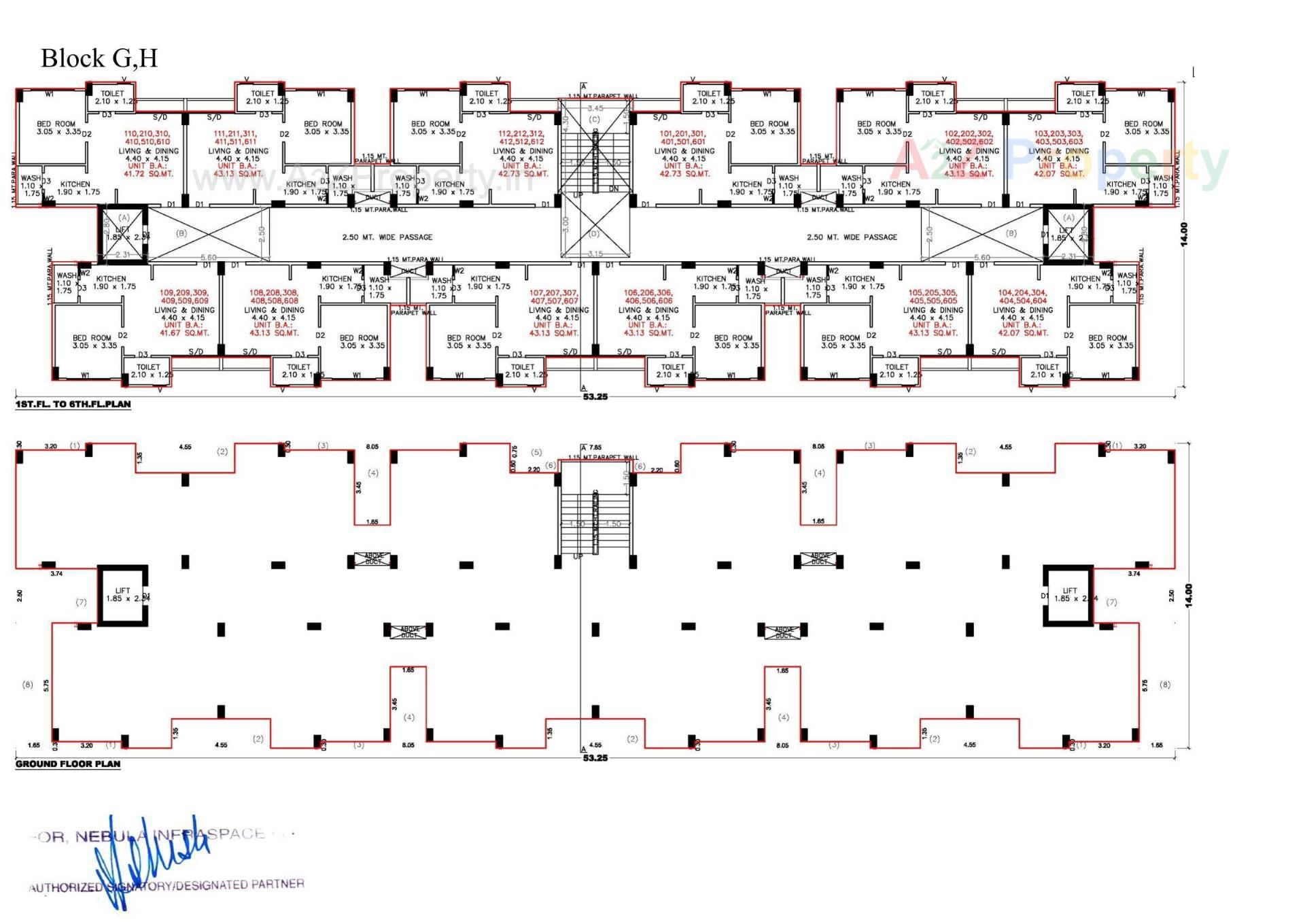Layout of real estate project Aavas Sanand located at Sanand, Ahmedabad, Gujarat
