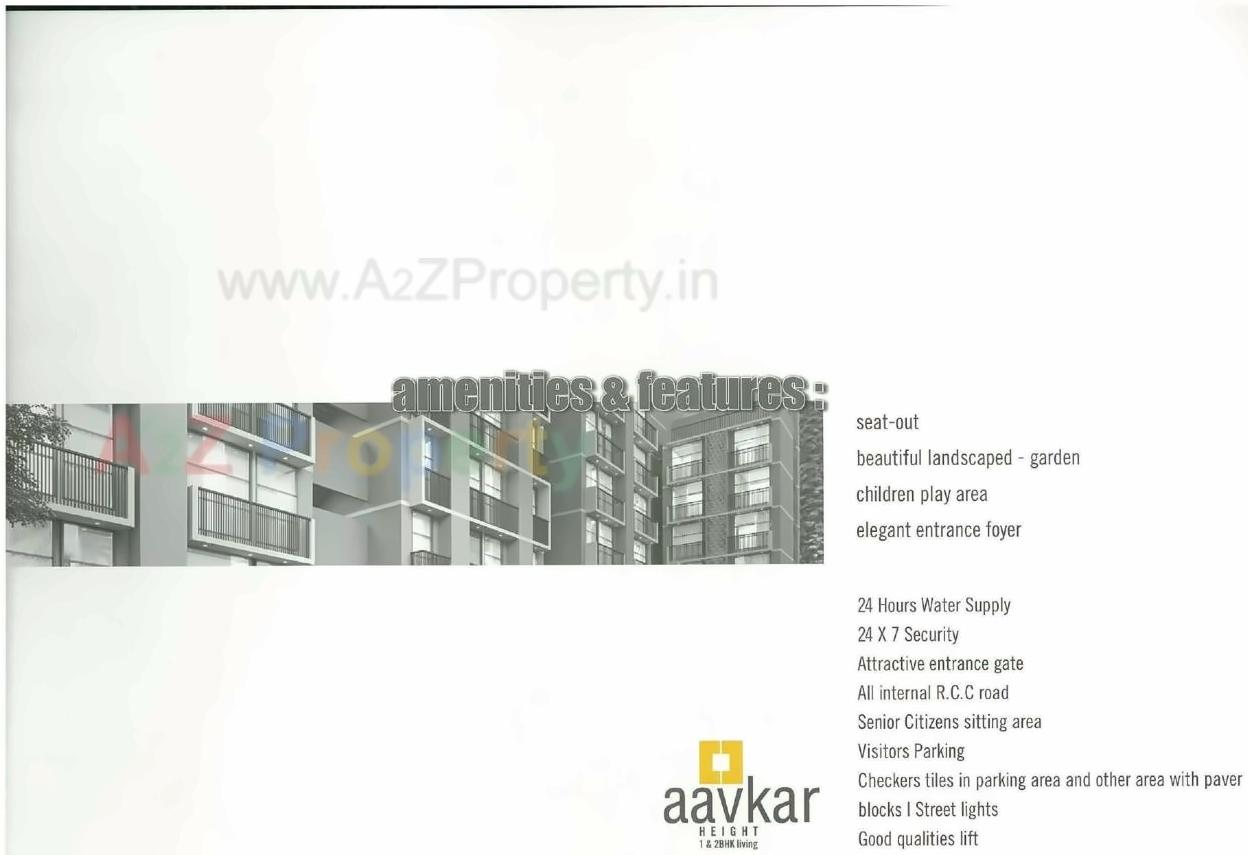  of real estate project Aavkar Height located at Zundal, Ahmedabad, Gujarat