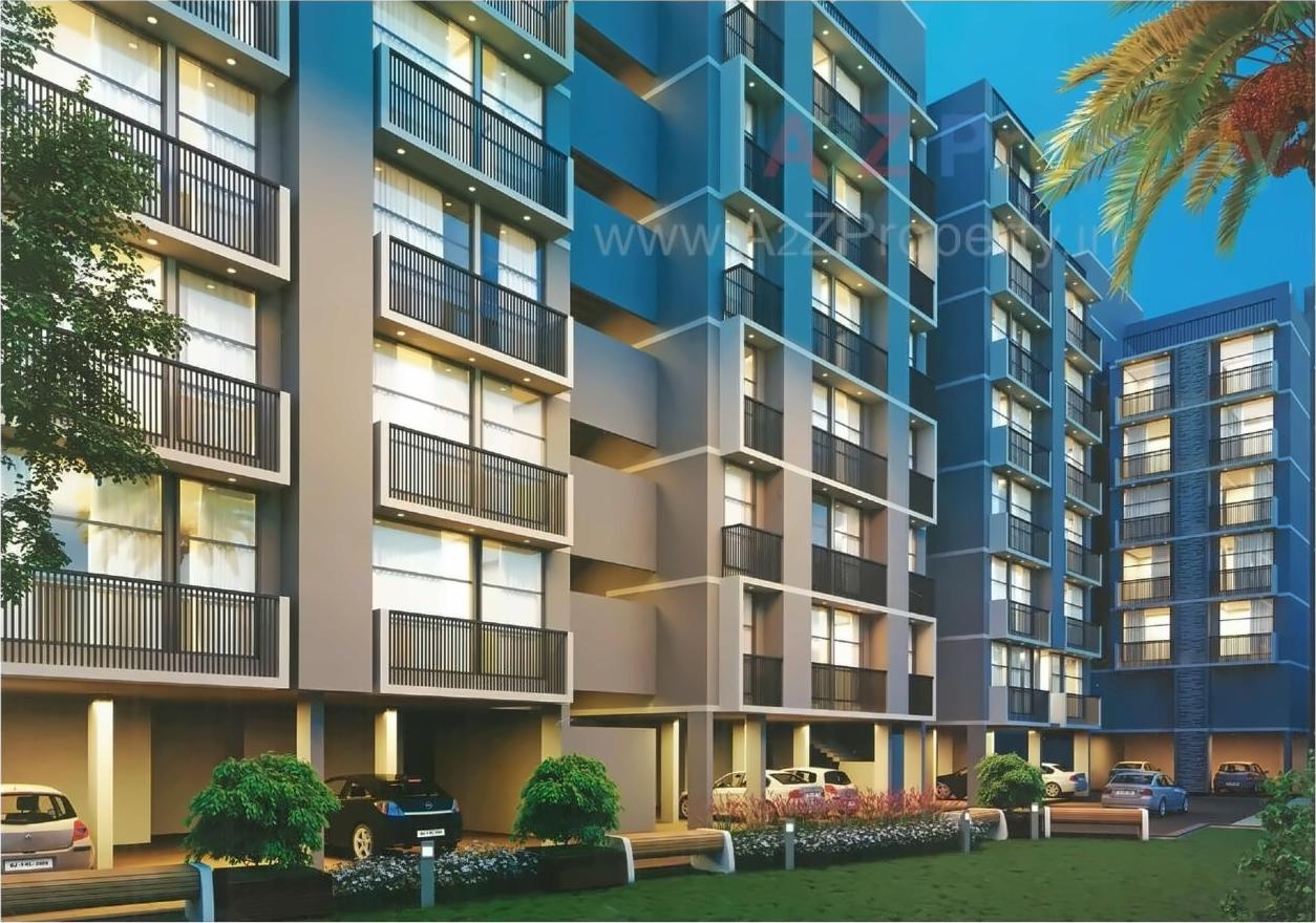 3D Elevation of real estate project Aavkar Height located at Zundal, Ahmedabad, Gujarat