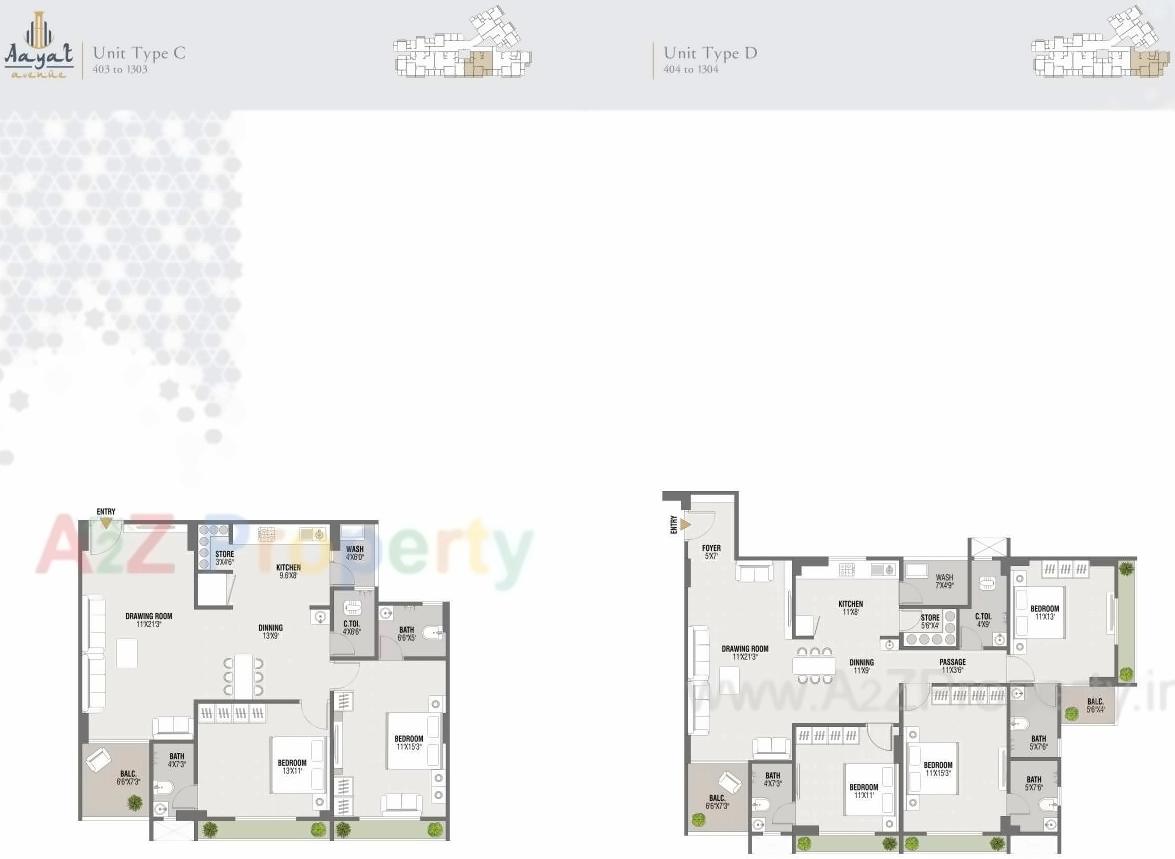 Layout of real estate project Aayat Avenue located at Sarkhej, Ahmedabad, Gujarat