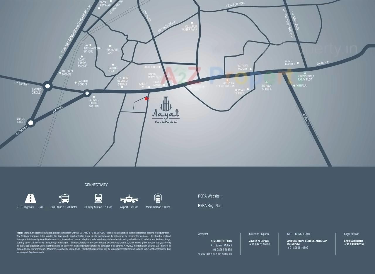  of real estate project Aayat Avenue located at Sarkhej, Ahmedabad, Gujarat