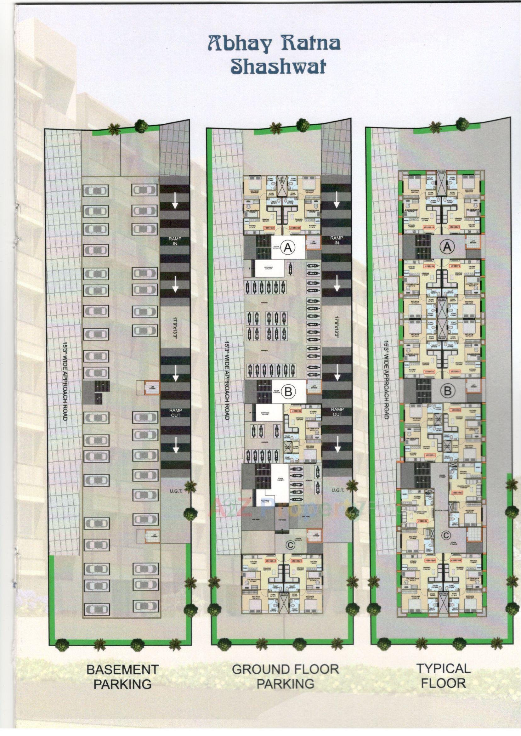 Layout of real estate project Abhay Ratna Shashwat located at Ahmedabad, Ahmedabad, Gujarat