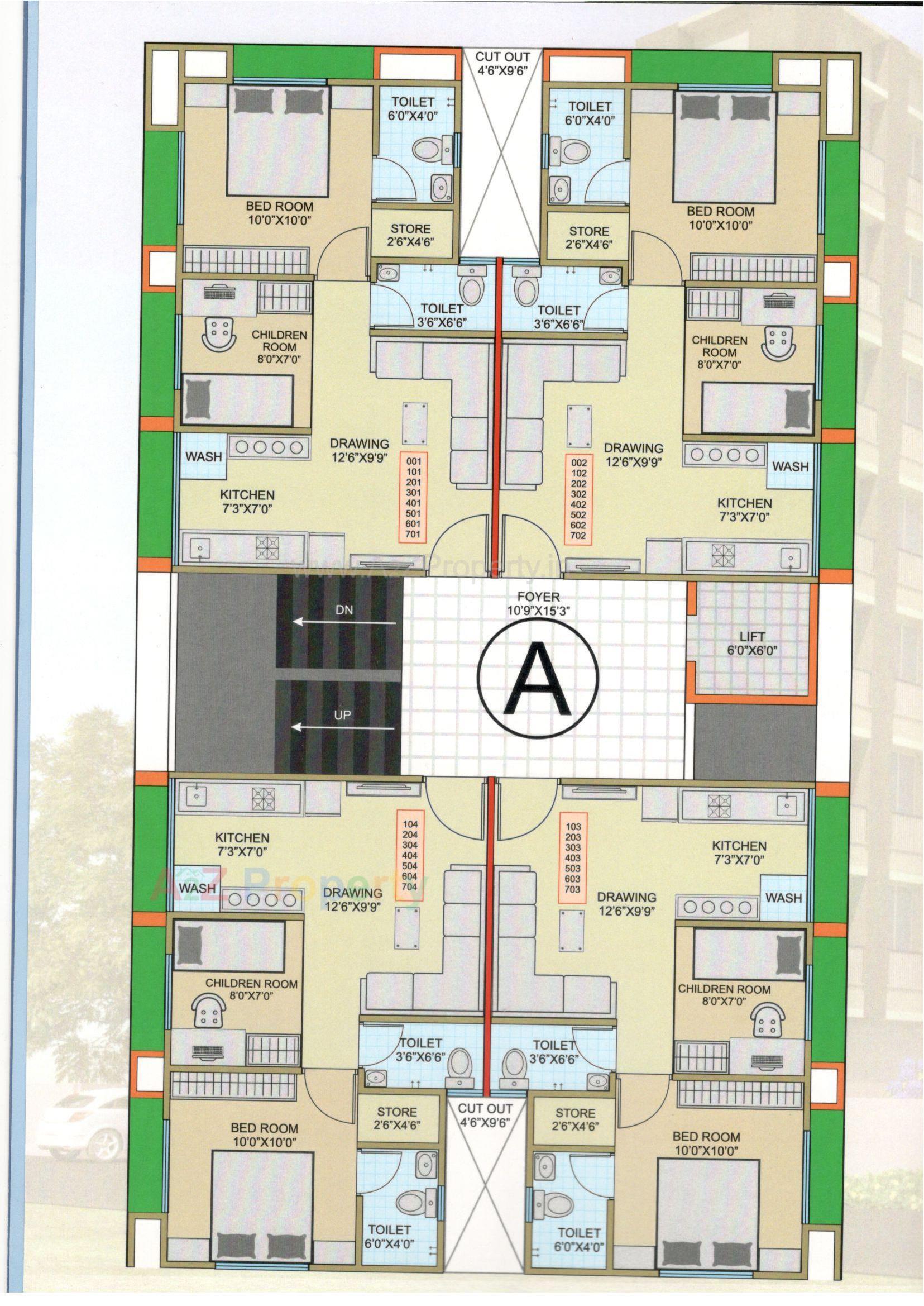 Layout of real estate project Abhay Ratna Shashwat located at Ahmedabad, Ahmedabad, Gujarat