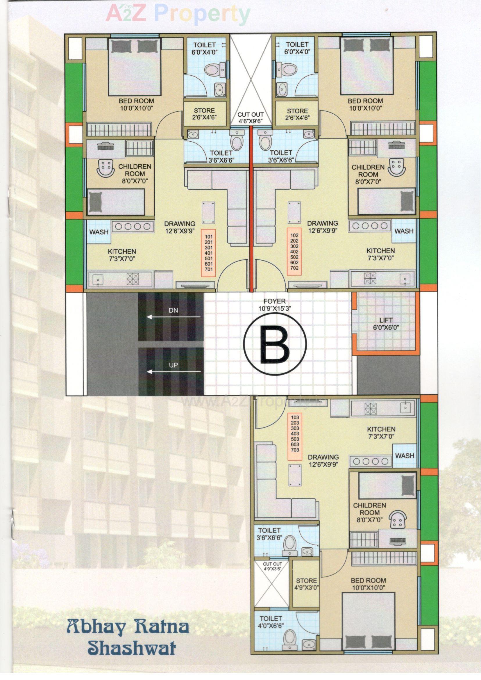 Layout of real estate project Abhay Ratna Shashwat located at Ahmedabad, Ahmedabad, Gujarat