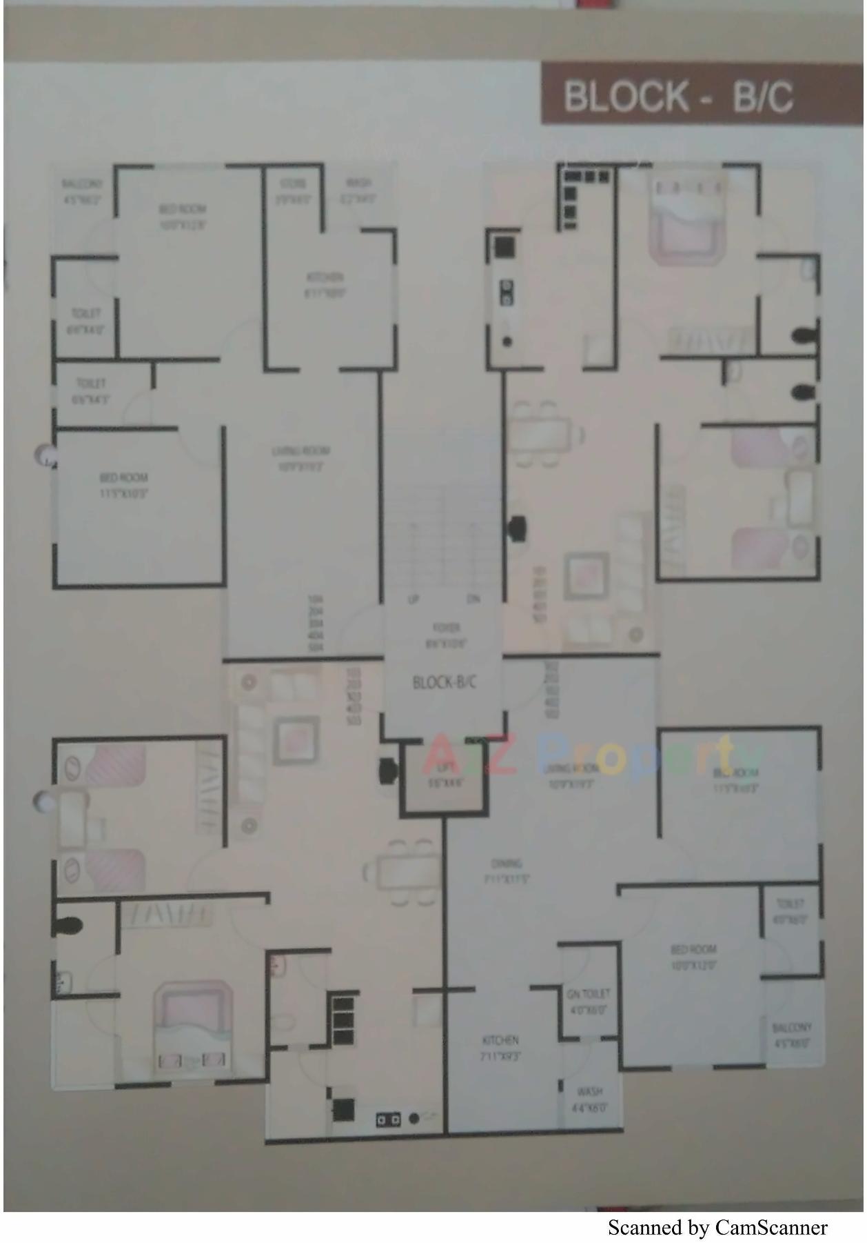 Layout of real estate project Abhay Ratna Shine located at Chenpur, Ahmedabad, Gujarat
