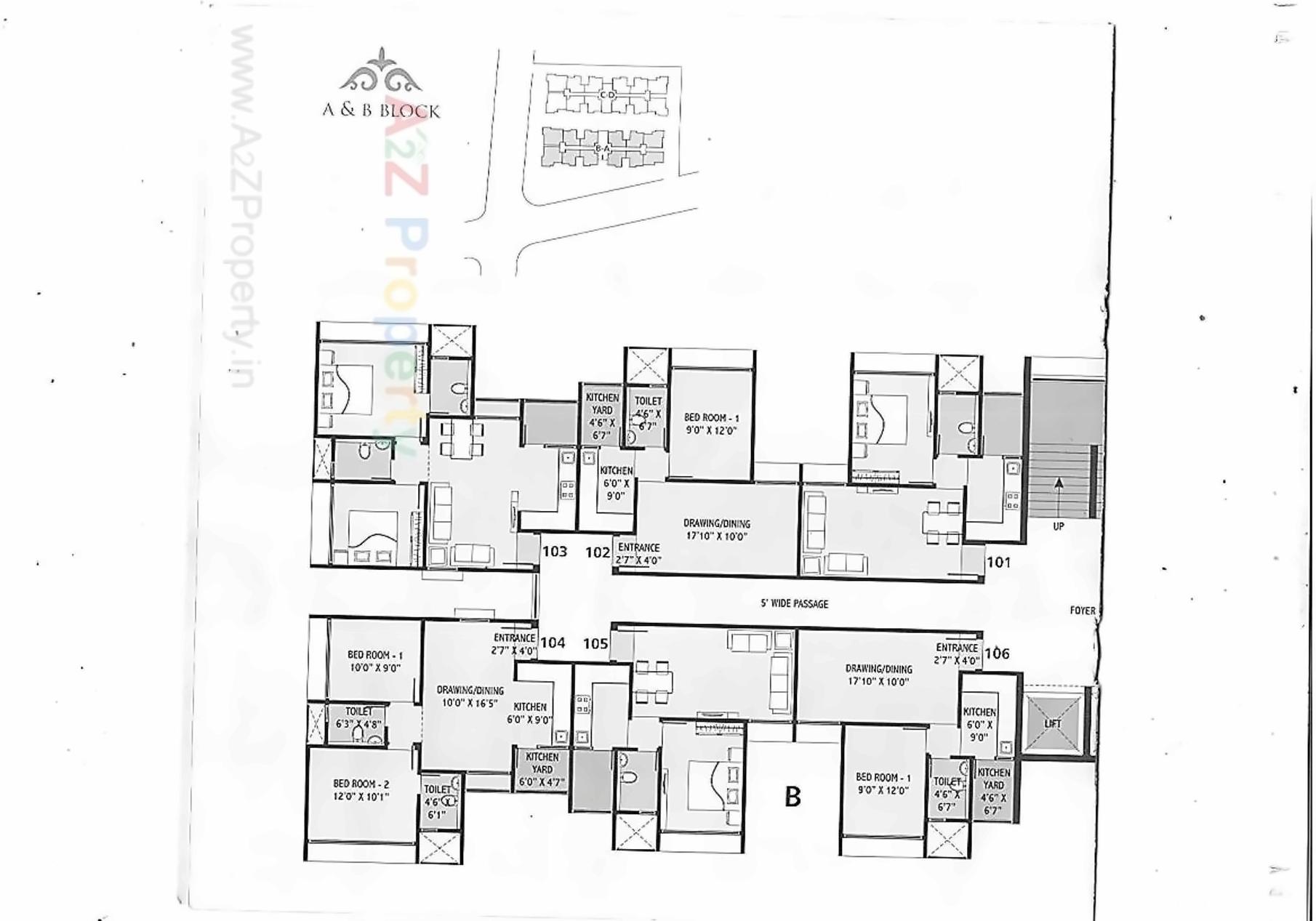 Layout of real estate project Abhilasha Height located at Naroda, Ahmedabad, Gujarat