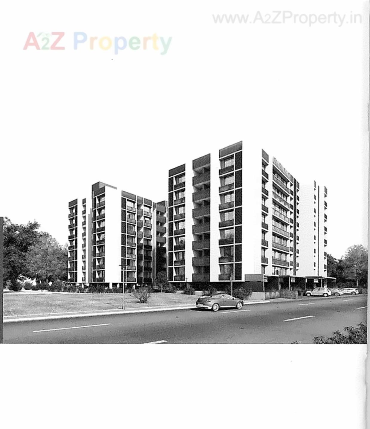 3D Elevation of real estate project Abhilasha Square located at Nikol, Ahmedabad, Gujarat