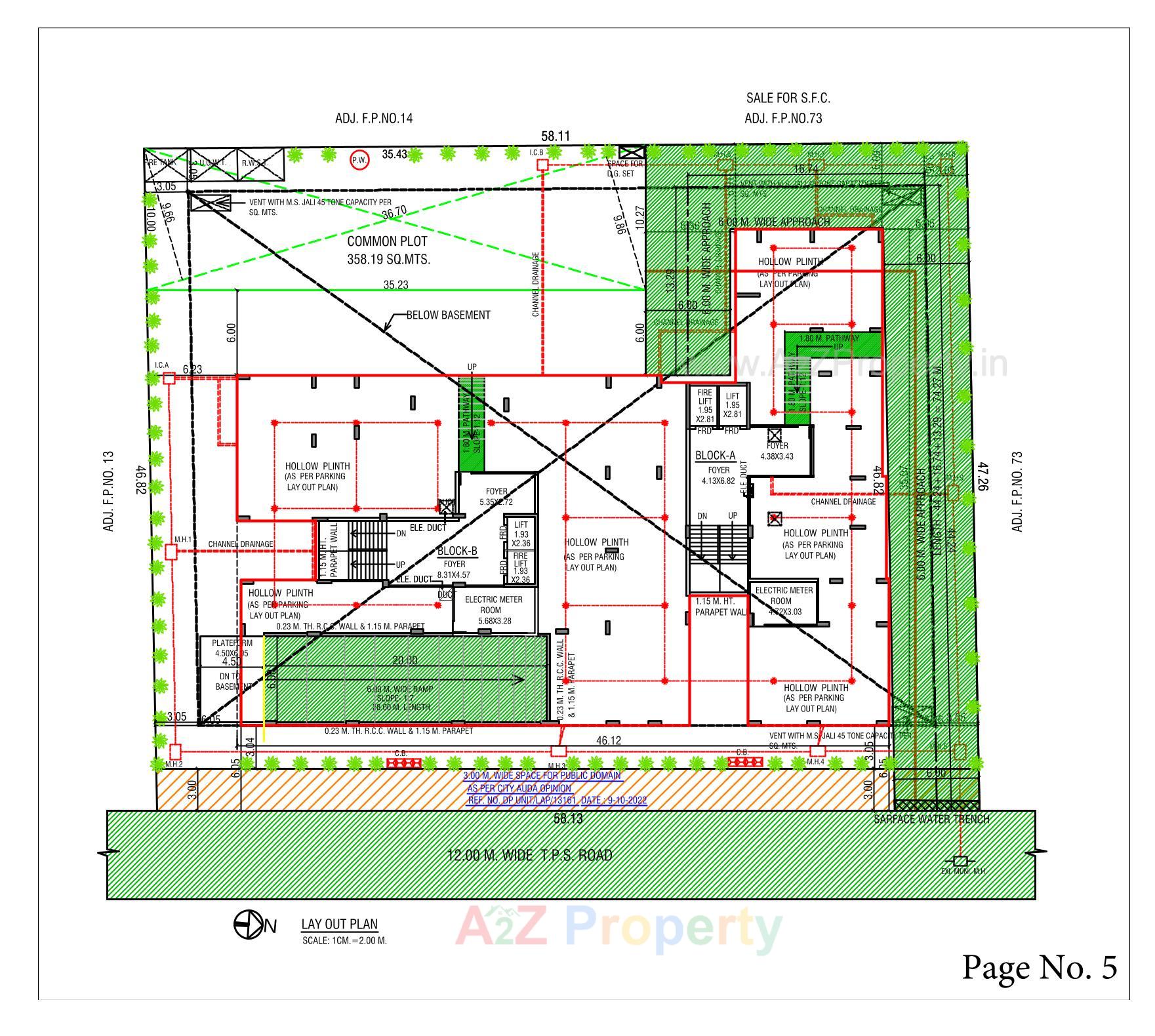 Layout of real estate project Abhilasha located at Gota, Ahmedabad, Gujarat