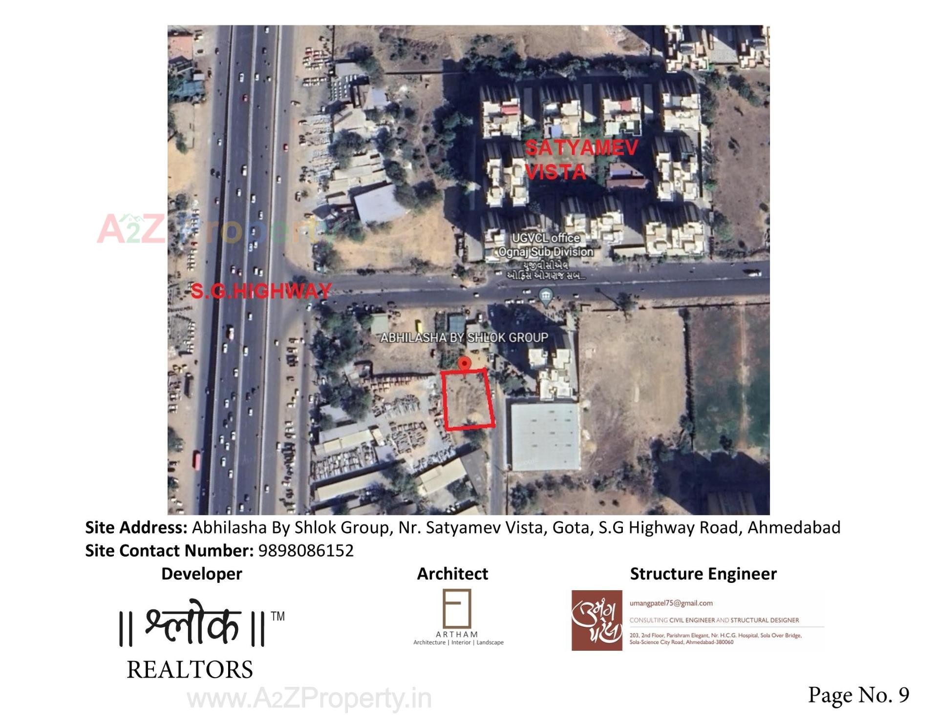 of real estate project Abhilasha located at Gota, Ahmedabad, Gujarat