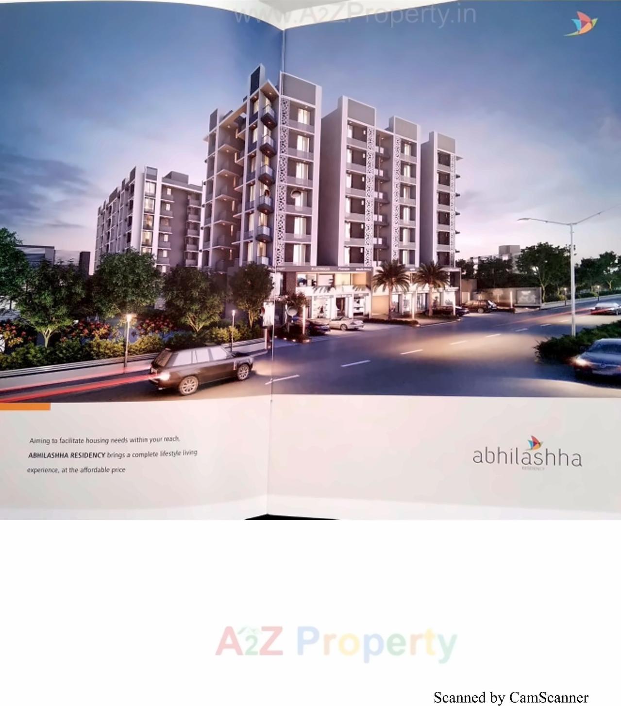 3D Elevation of real estate project Abhilashha Residency located at Lambha, Ahmedabad, Gujarat