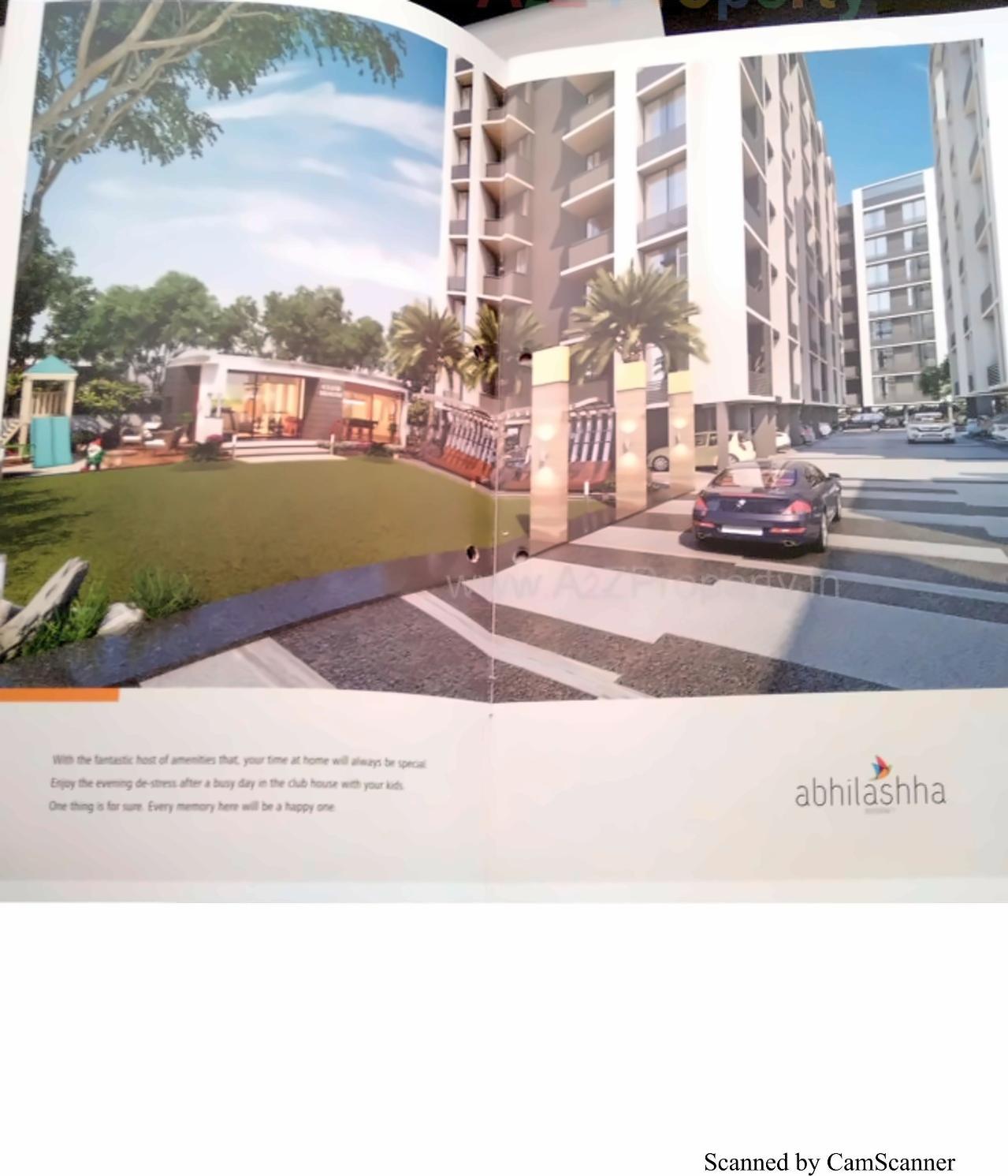 3D Elevation of real estate project Abhilashha Residency located at Lambha, Ahmedabad, Gujarat