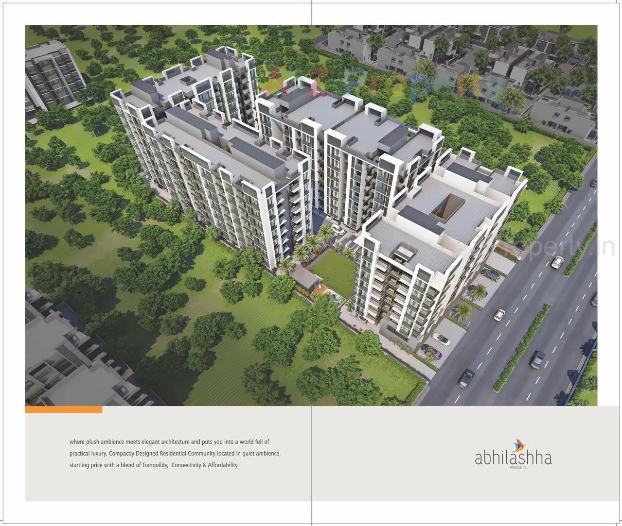 3D Elevation of real estate project Abhilashha Residency located at Lambha, Ahmedabad, Gujarat