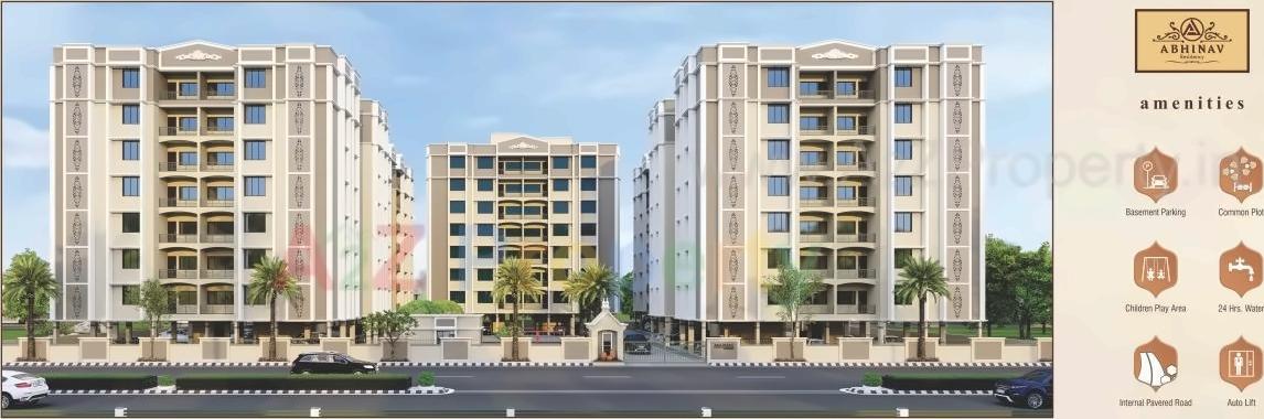 3D Elevation of real estate project Abhinav Residency located at Nikol, Ahmedabad, Gujarat
