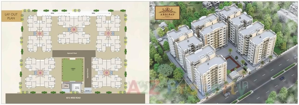 Layout of real estate project Abhinav Residency located at Nikol, Ahmedabad, Gujarat