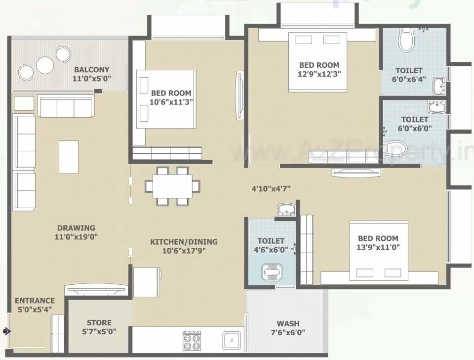 Layout of real estate project Abhinav Residency located at Nikol, Ahmedabad, Gujarat