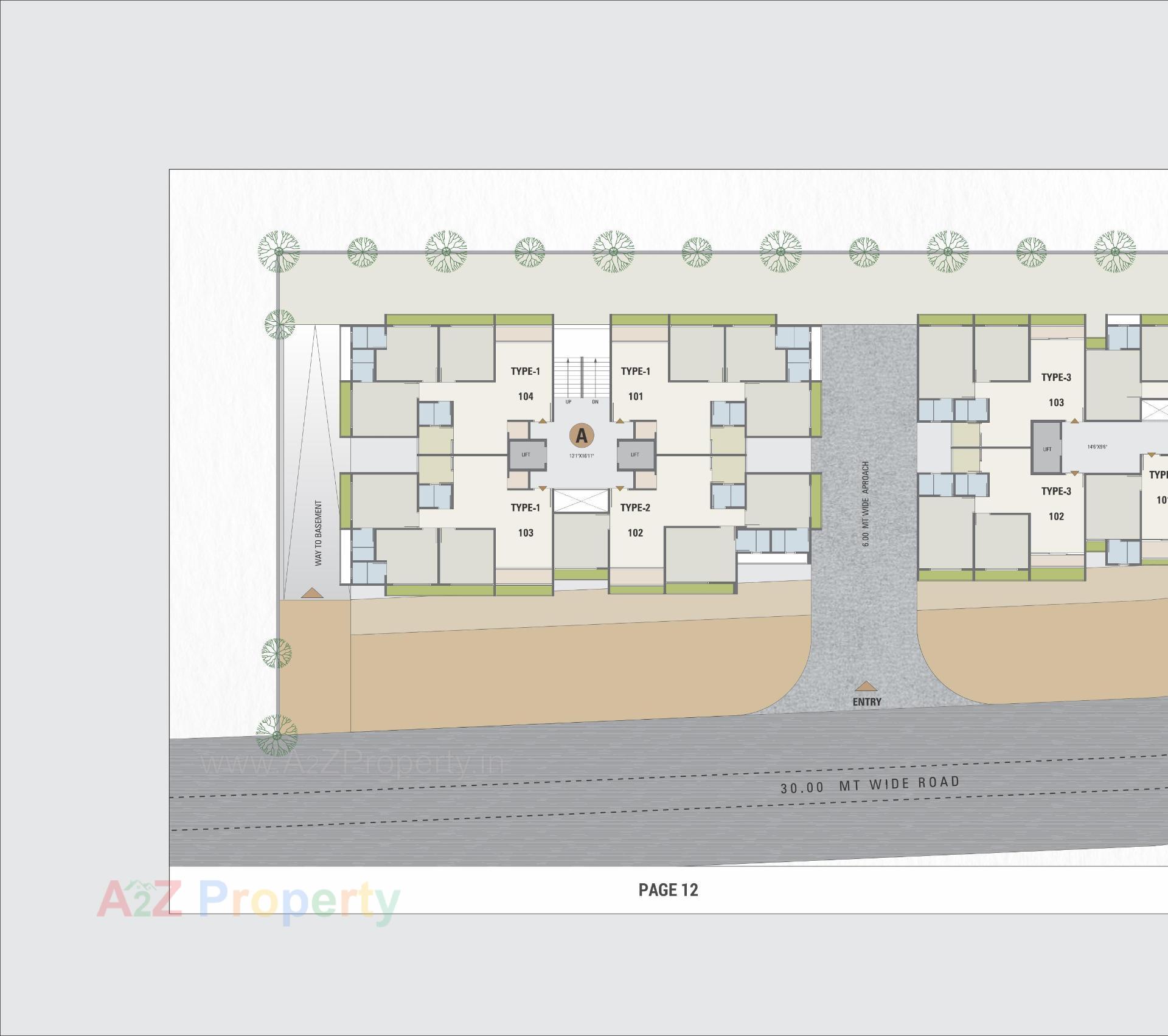 Layout of real estate project Adarsh Diamond located at Bilasiya, Ahmedabad, Gujarat