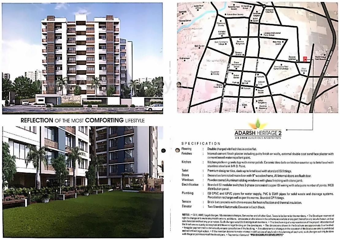  of real estate project Adarsh Heritage located at Nikol, Ahmedabad, Gujarat
