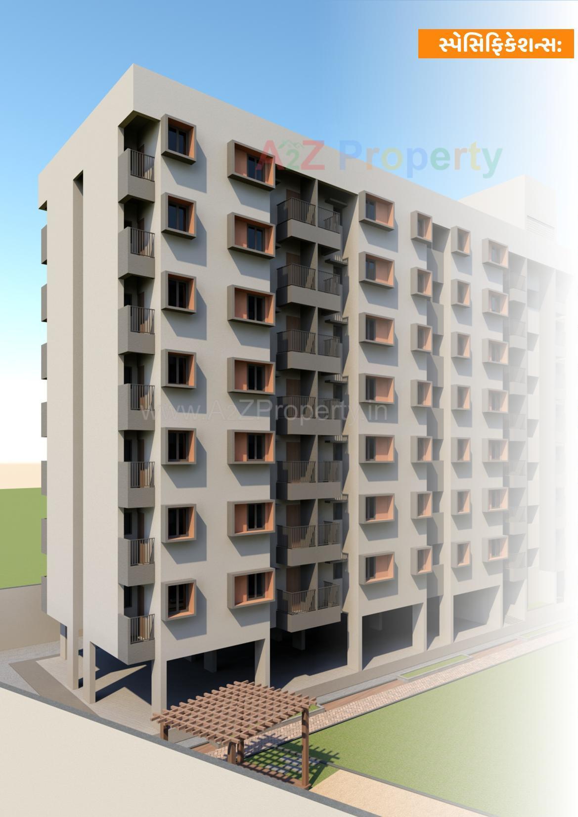 3D Elevation of real estate project Adarsh Homes located at Vatva, Ahmedabad, Gujarat