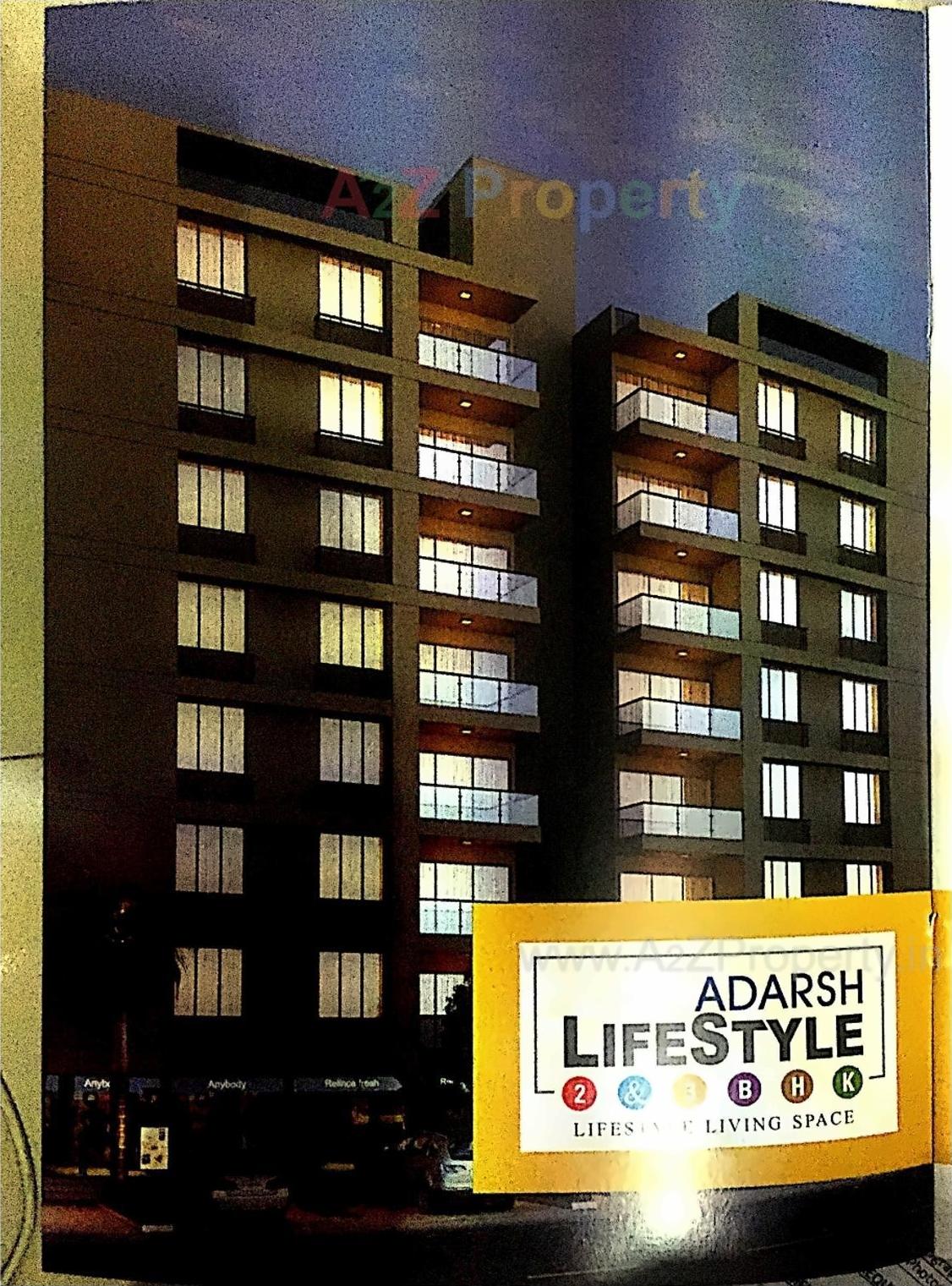 3D Elevation of real estate project Adarsh Life Style located at Nikol, Ahmedabad, Gujarat