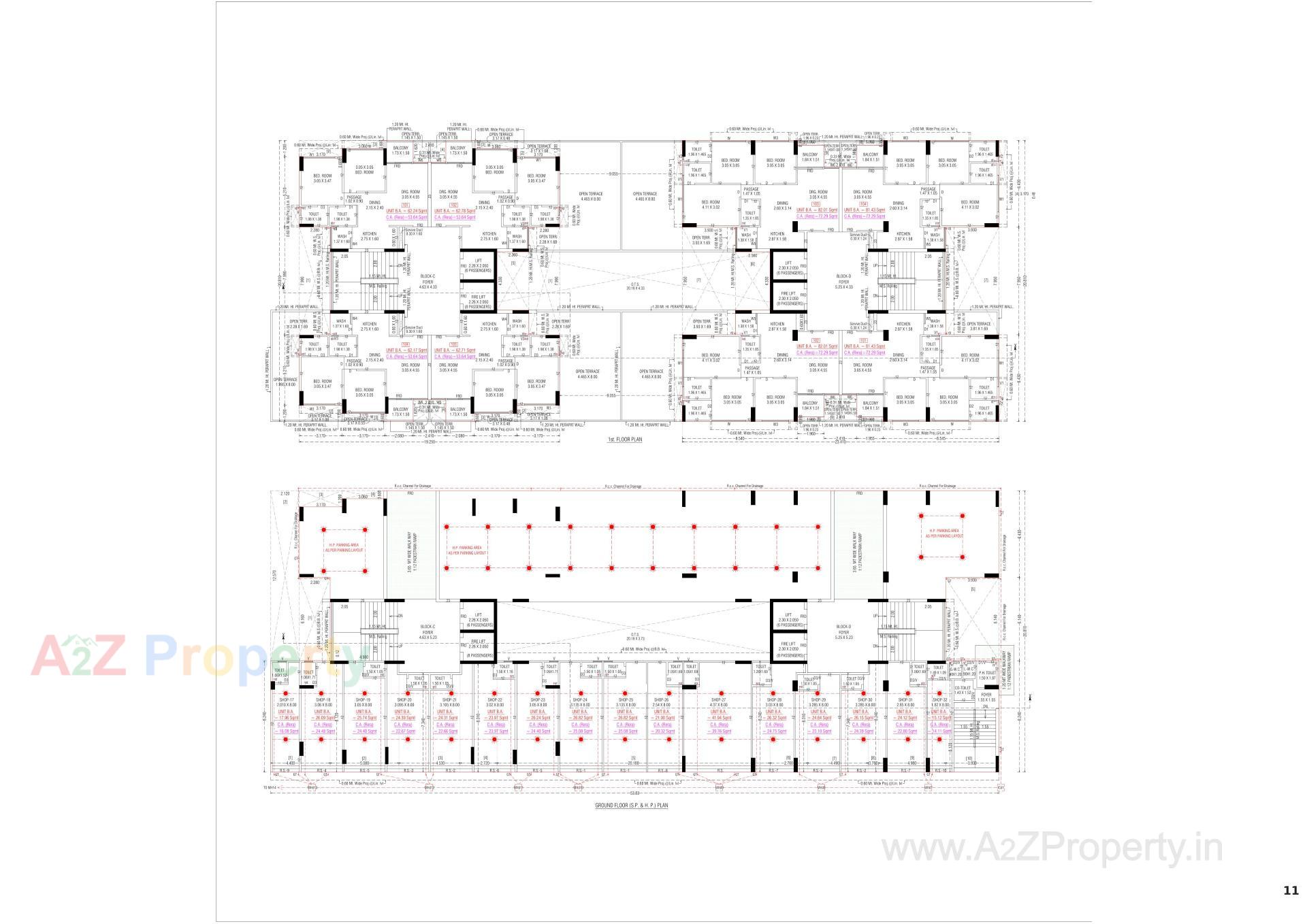 Layout of real estate project Adarsh Lotus located at Vatva, Ahmedabad, Gujarat