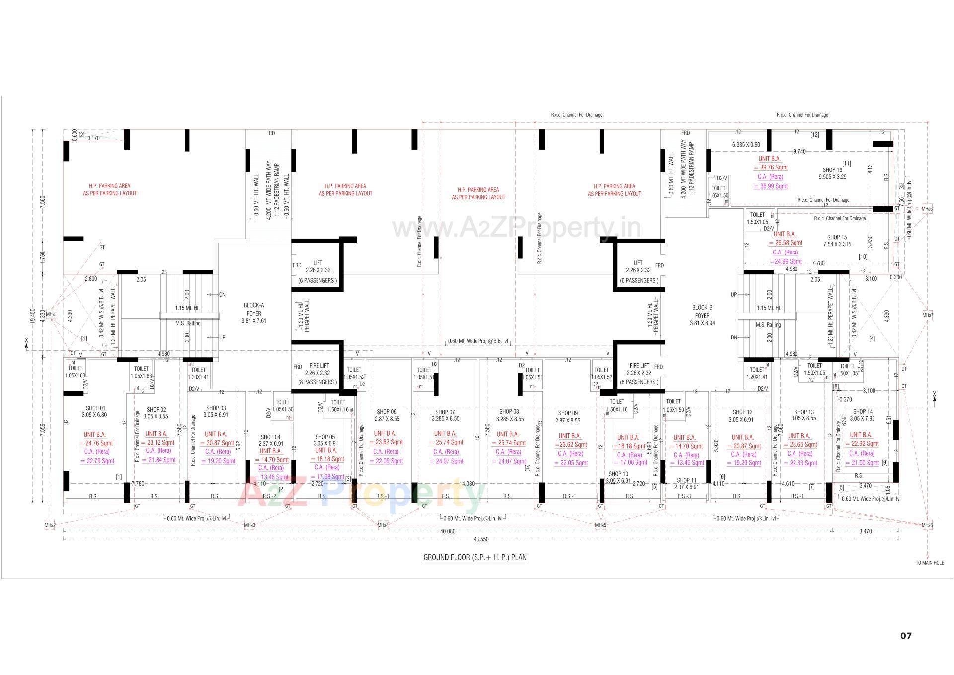 Layout of real estate project Adarsh Lotus located at Vatva, Ahmedabad, Gujarat
