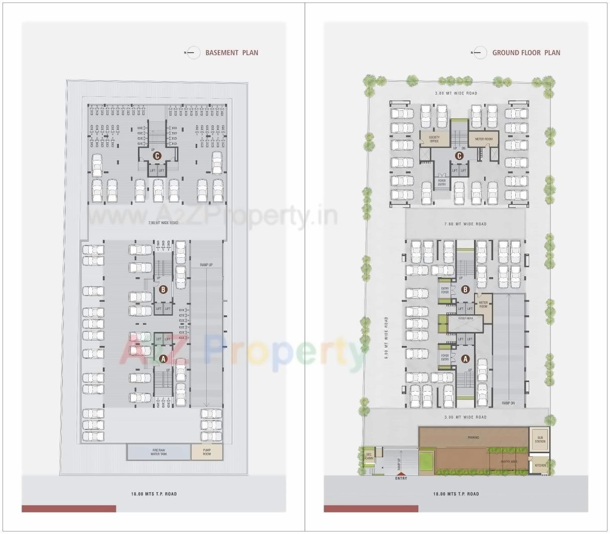 Layout of real estate project Adarsh Orchid Residency located at Nikol, Ahmedabad, Gujarat